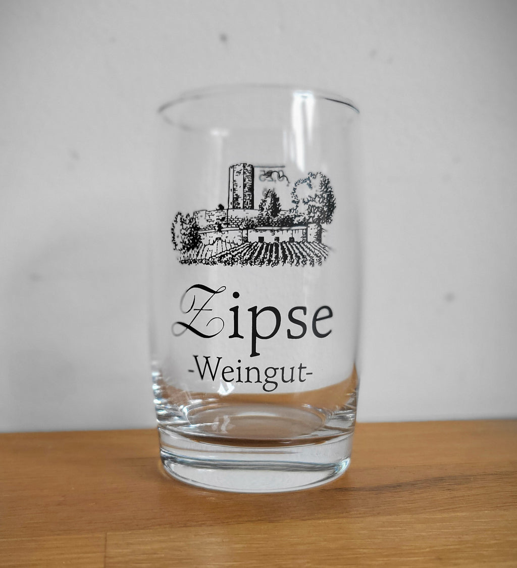Spritzer glass 0.25 l oak with logo
