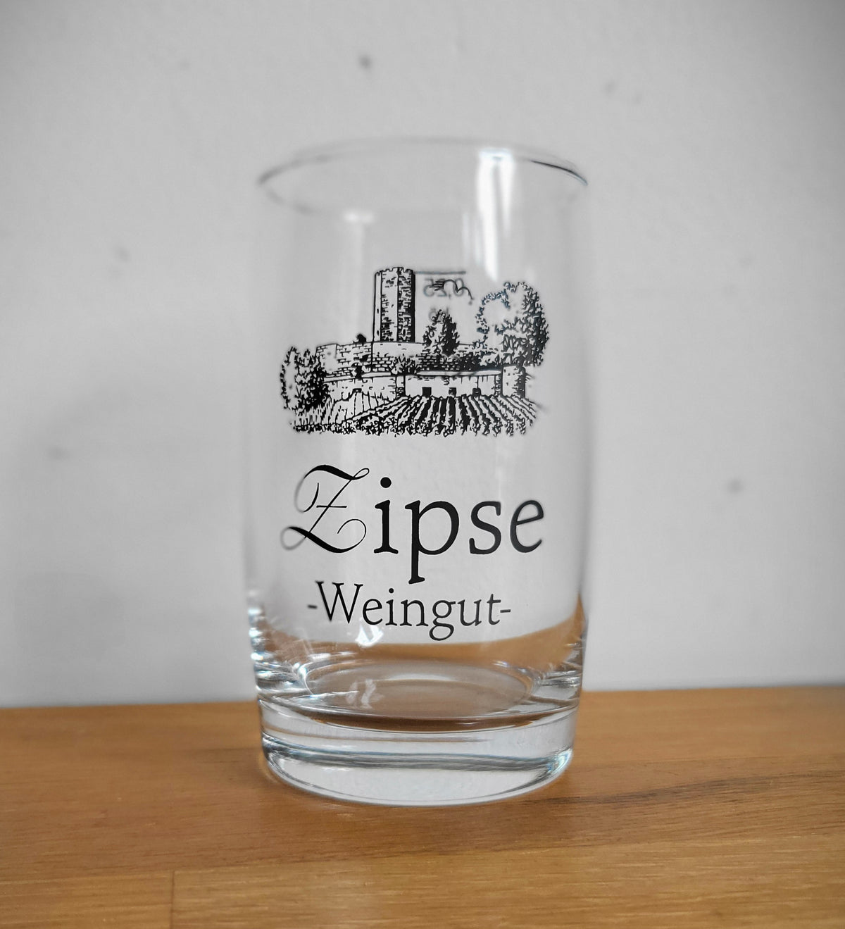 Spritzer glass 0.25 l oak with logo
